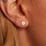 Button Stud Earrings