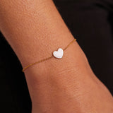 Enamel Heart Bracelet