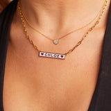 Custom Enamel ID Necklace