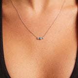 Turquoise Diamond Bezel Necklace