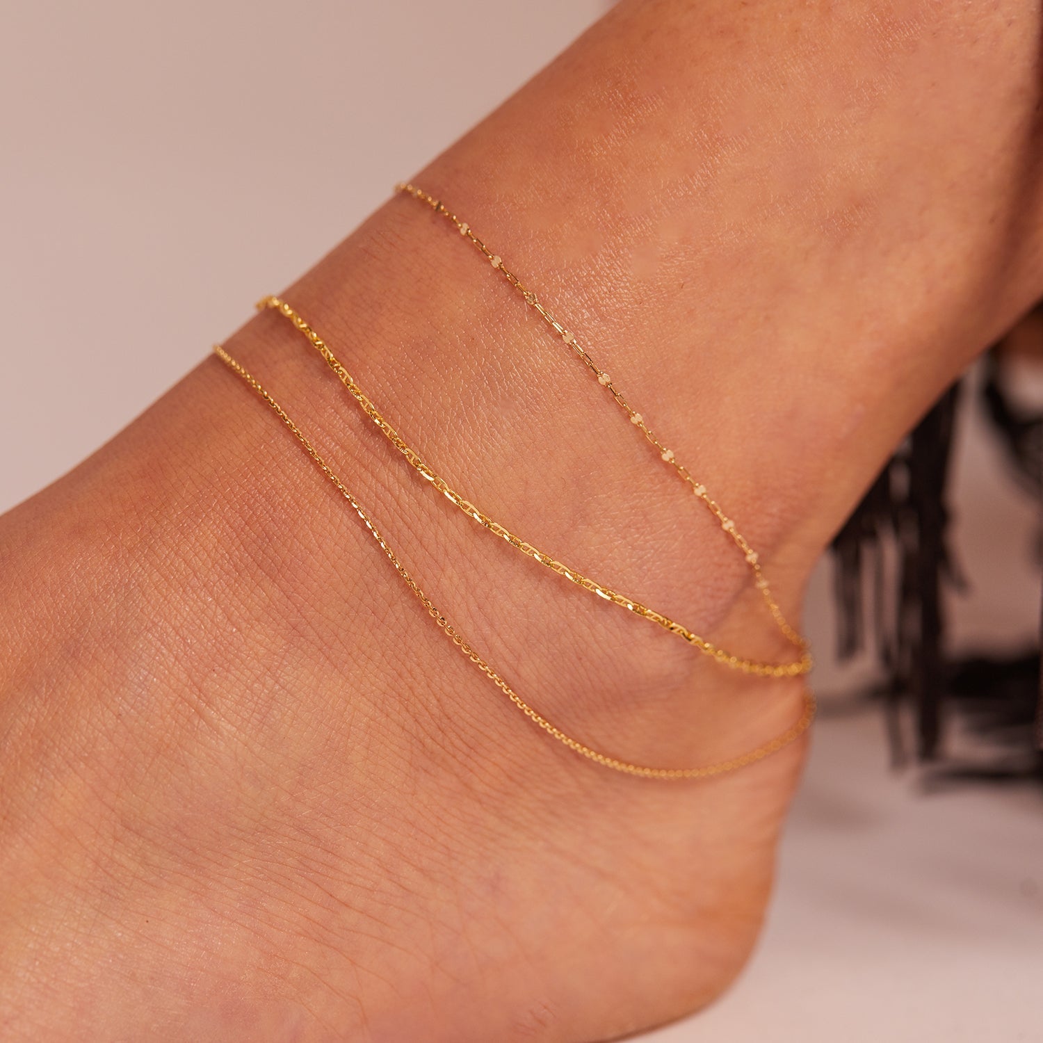 Mariner Anchor Chain Link Anklet