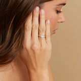 Diamond Heart Pave Signet Ring