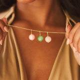 Pink Jade Gumball Charm