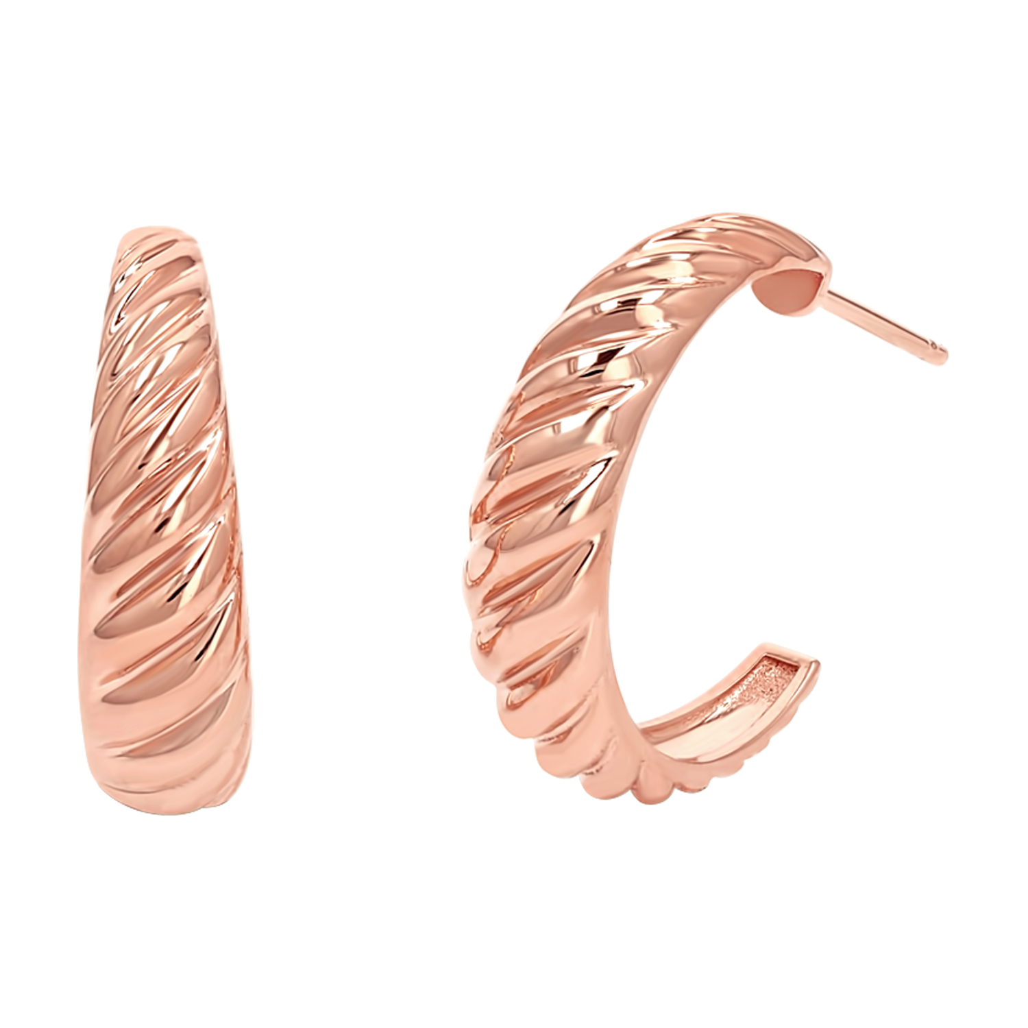 Celine Croissant Hoop Earrings