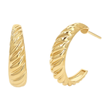 Celine Croissant Hoop Earrings
