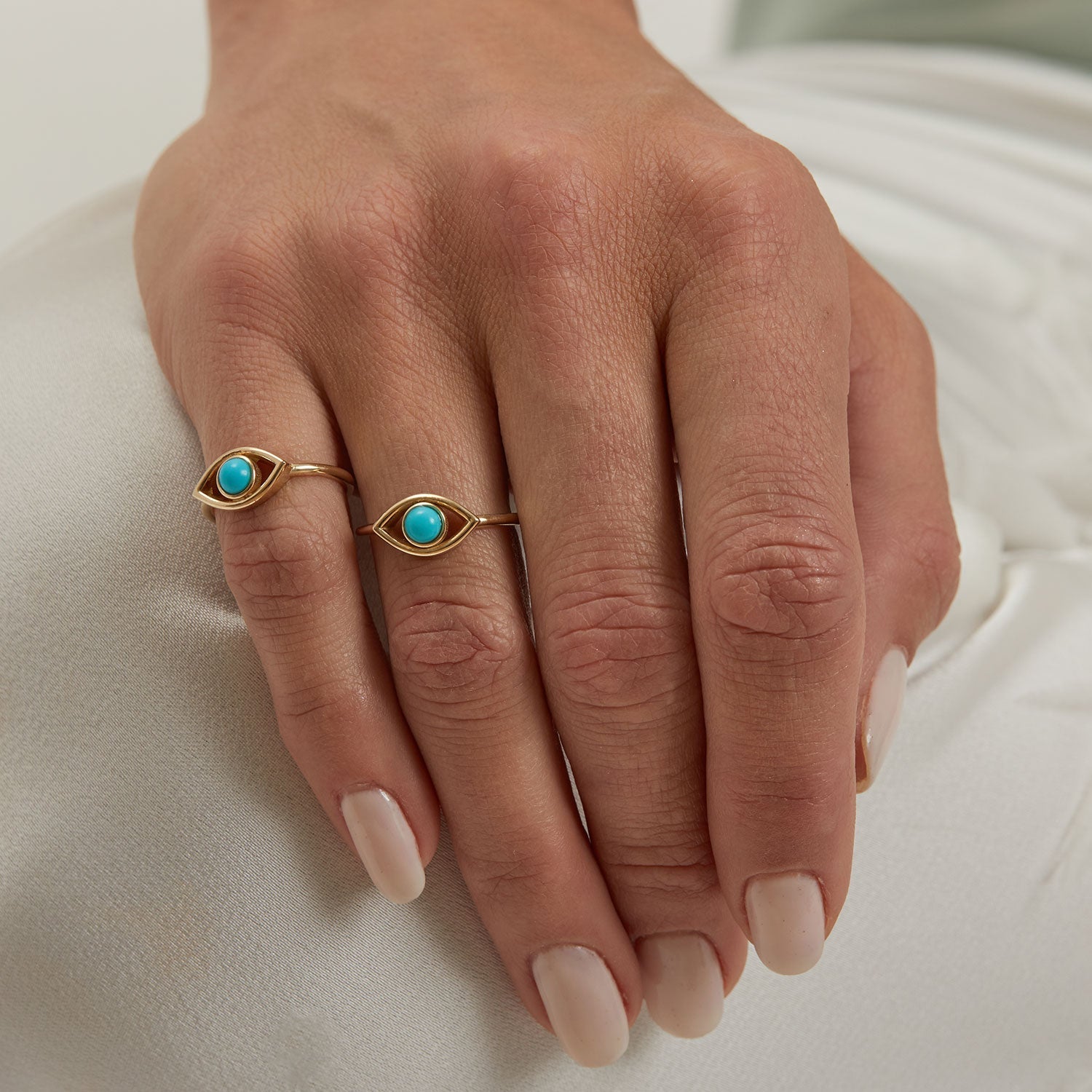 Turquoise Evil Eye Ring
