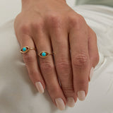 Turquoise Evil Eye Ring