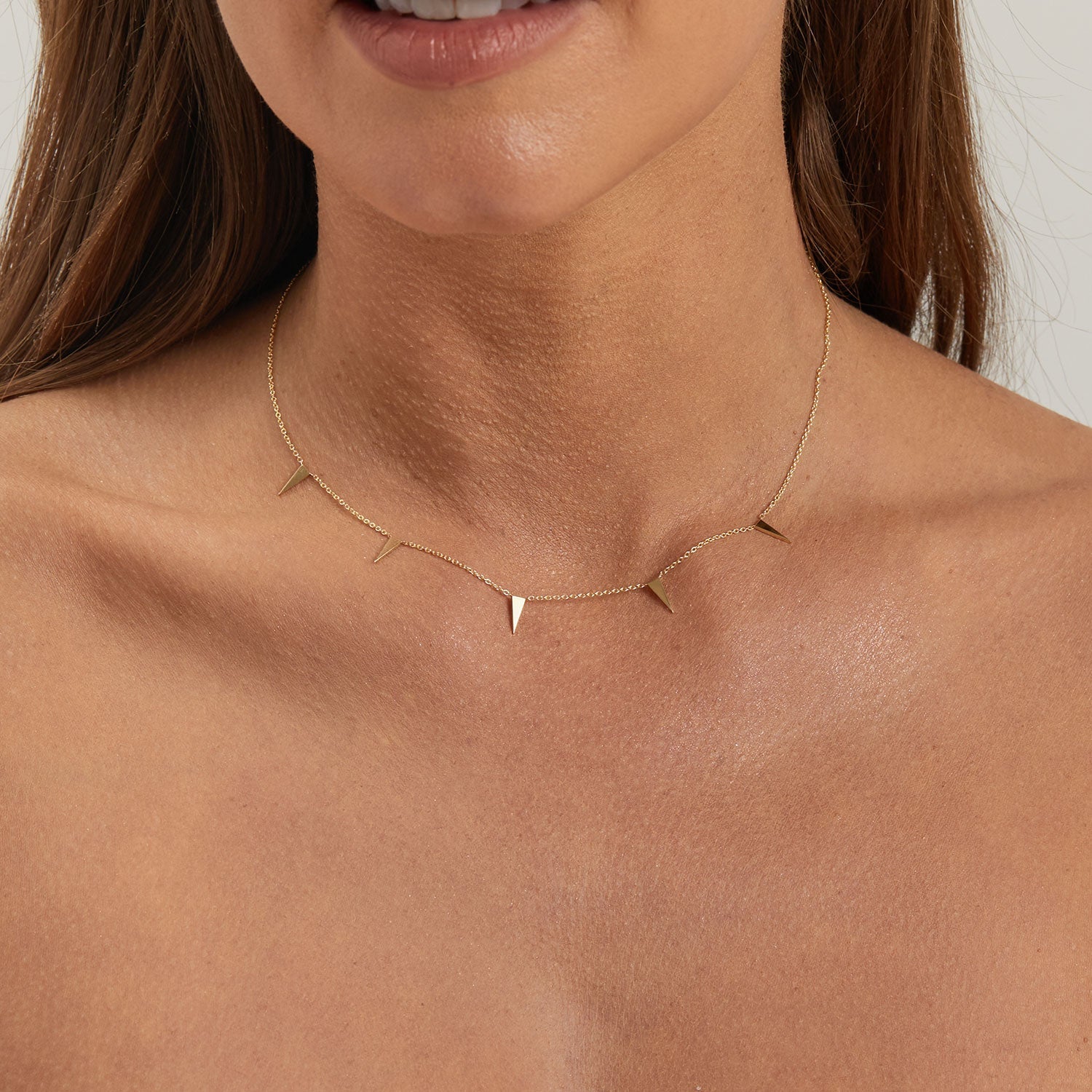 Triangle Spike Necklace
