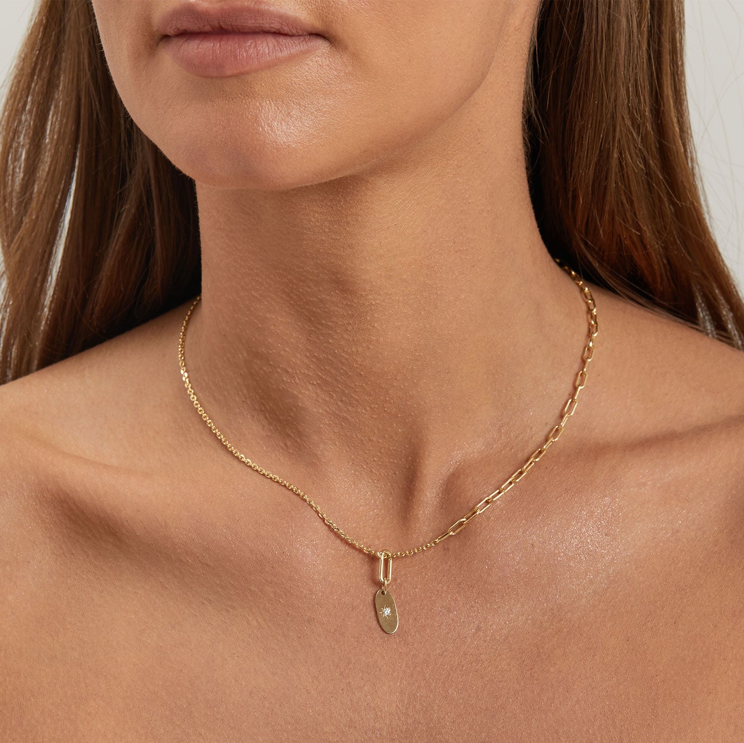 Petite Paper Clip Charm Connector