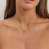 Diamond Cut Rolo & Paper Clip Chain Necklace