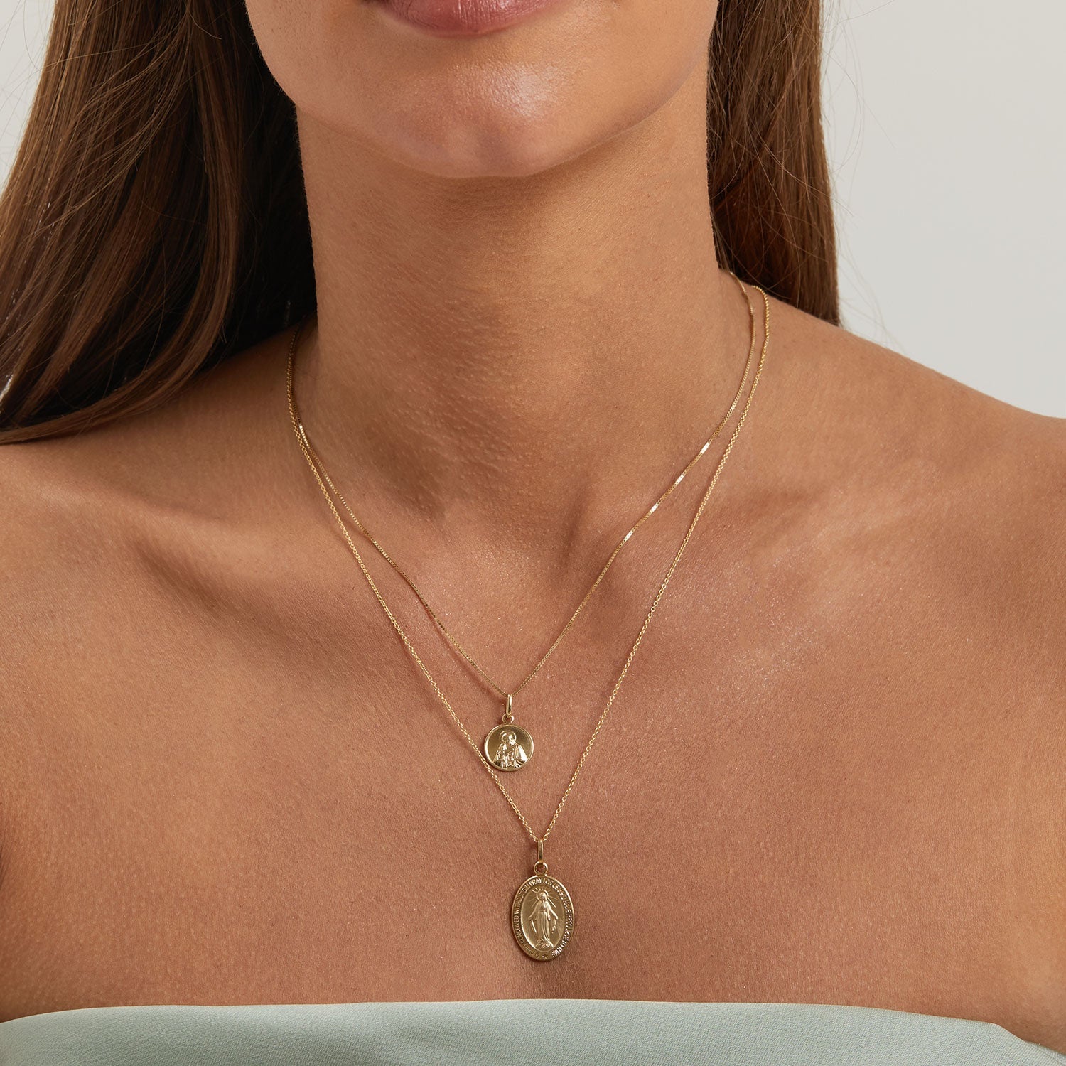 Oval Madonna Charm