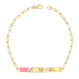 Slash Engravable Bracelet with Diamond Accents