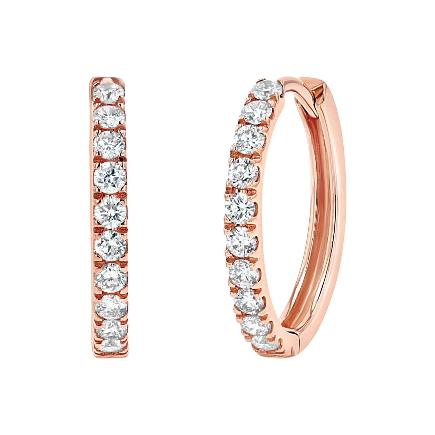 Grand Large Diamond Huggie Hoops