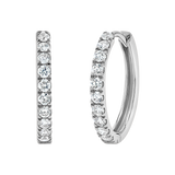 Grand Large Diamond Huggie Hoops
