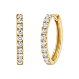 Grand Large Diamond Huggie Hoops