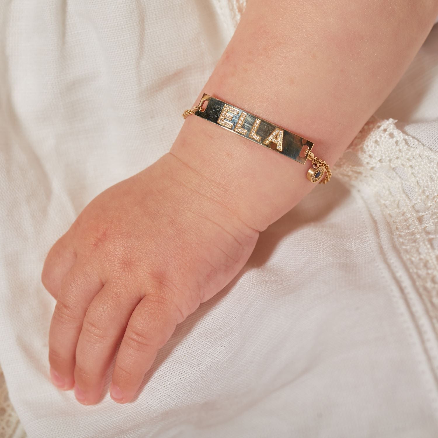 Kids Signature Classic ID Engravable Pave Bracelet