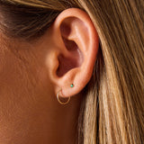 Tiny Gemstone Stud Earrings