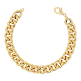 14K Chunky Cuban Link Chain Bracelet