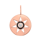 Enamel Sun Medallion Charm