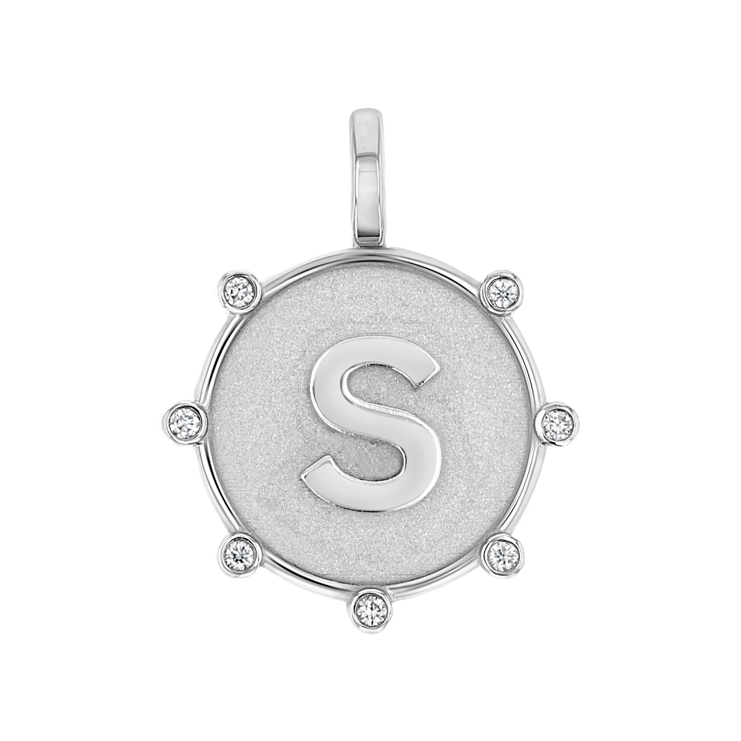 Initial Letter Medallion Charm