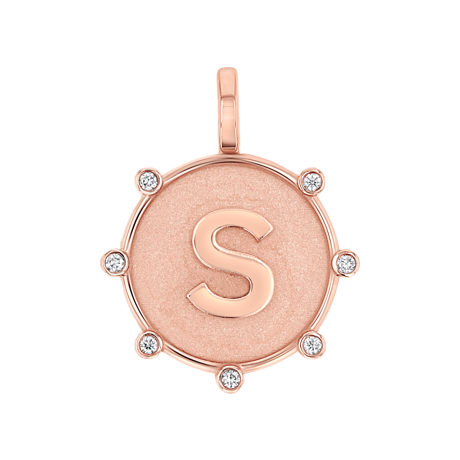 Initial Letter Medallion Charm