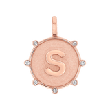 Initial Letter Medallion Charm