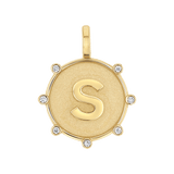 Initial Letter Medallion Charm