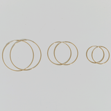 Endless Gold Hoop Earrings