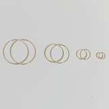 Endless Gold Hoop Earrings