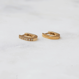 Petite Paper Clip Huggie Hoop Earrings