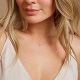 Kids Diamond Bezel Cross Necklace
