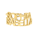 Linear Double Name Ring
