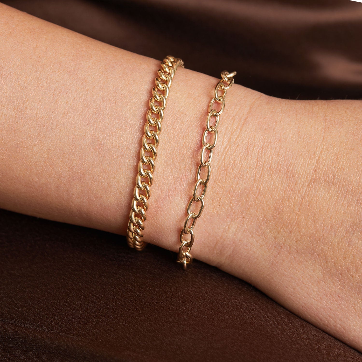 Large Rolo Chain Bracelet