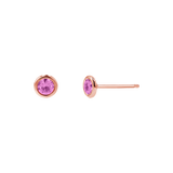Gemstone Solitaire Bezel Studs
