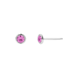 Gemstone Solitaire Bezel Studs