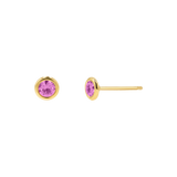Gemstone Solitaire Bezel Studs