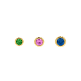 Gemstone Solitaire Bezel Studs