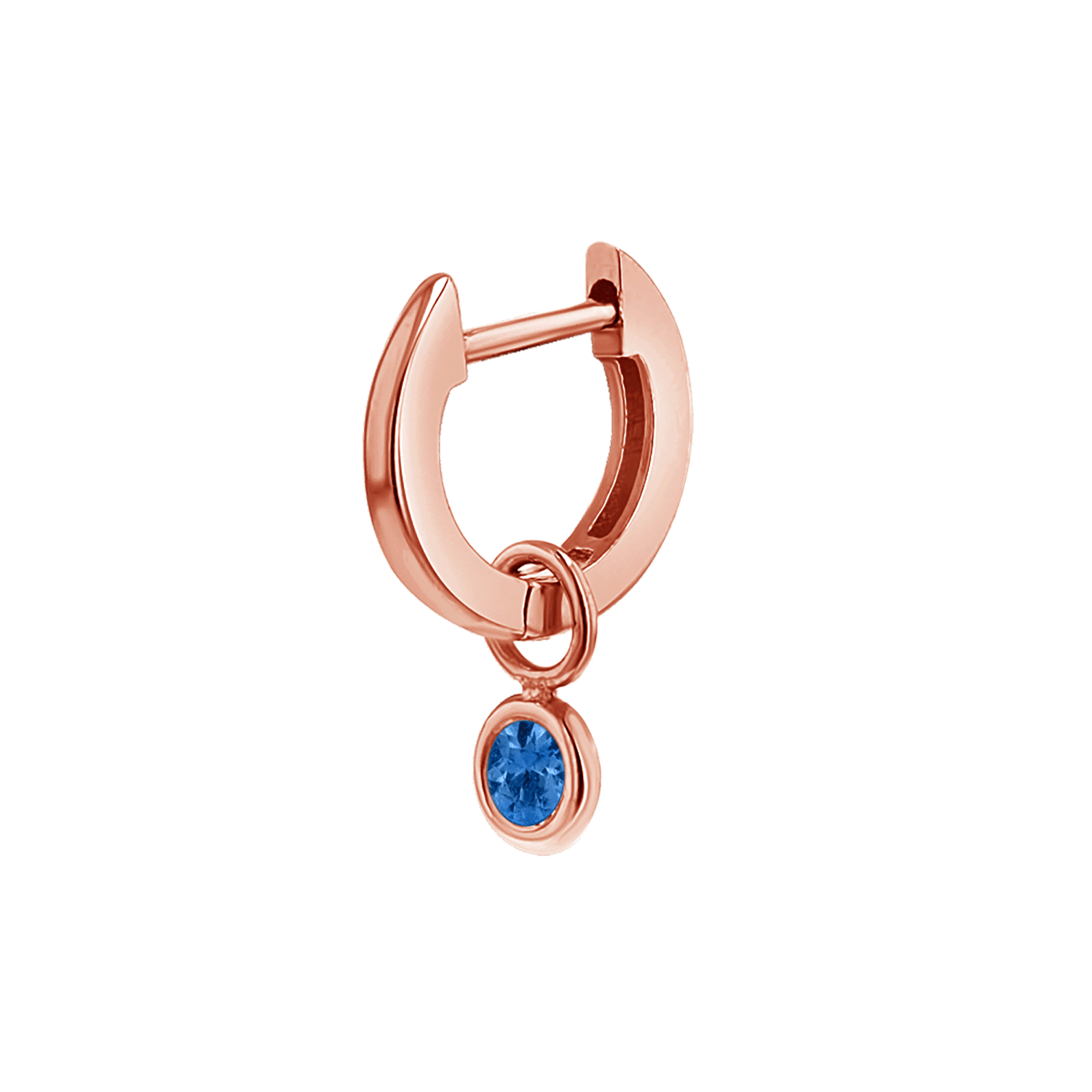 Gemstone Drop Huggies Hoops