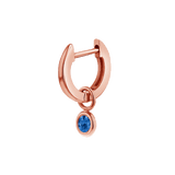 Gemstone Drop Huggies Hoops