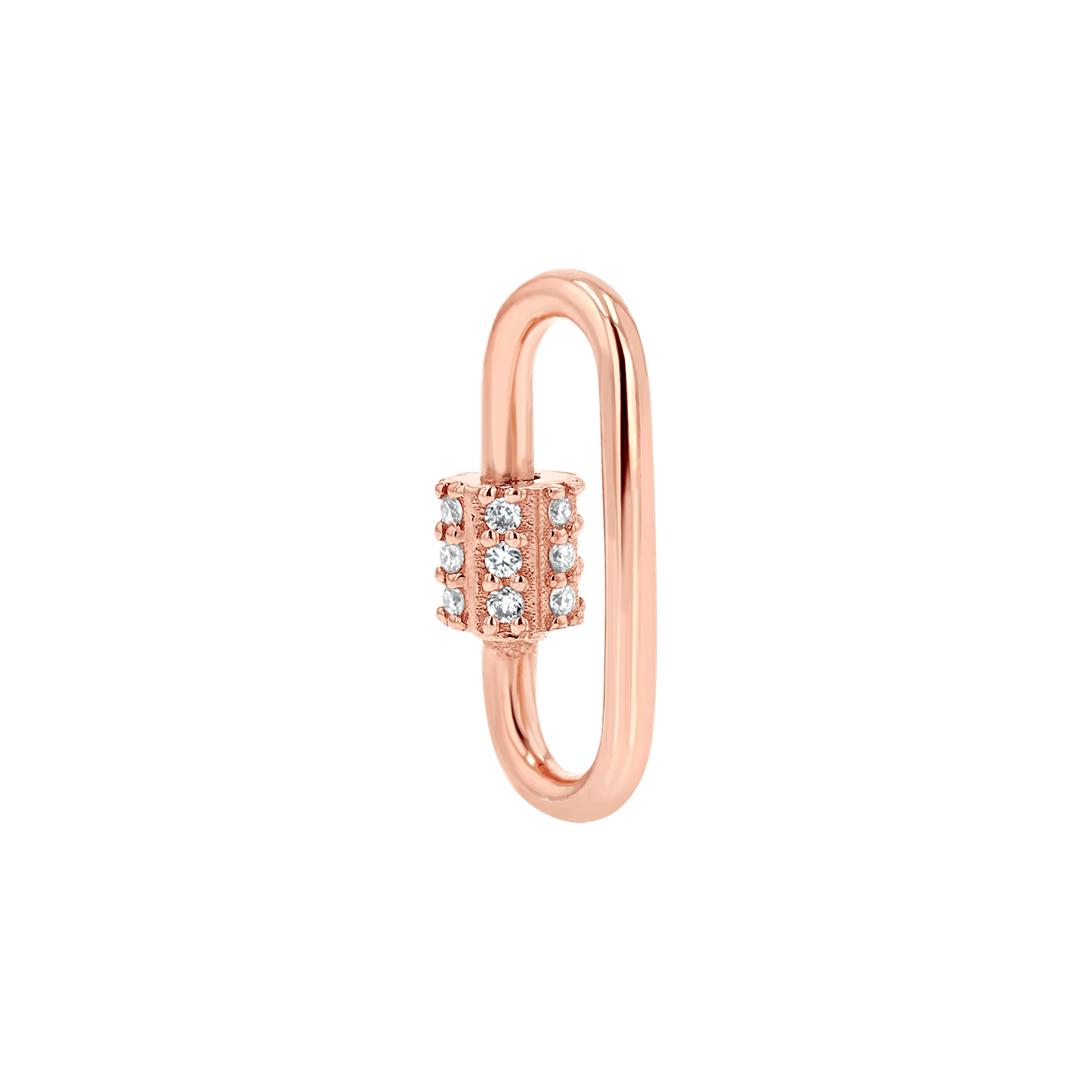 Diamond Barrel Charm Connector