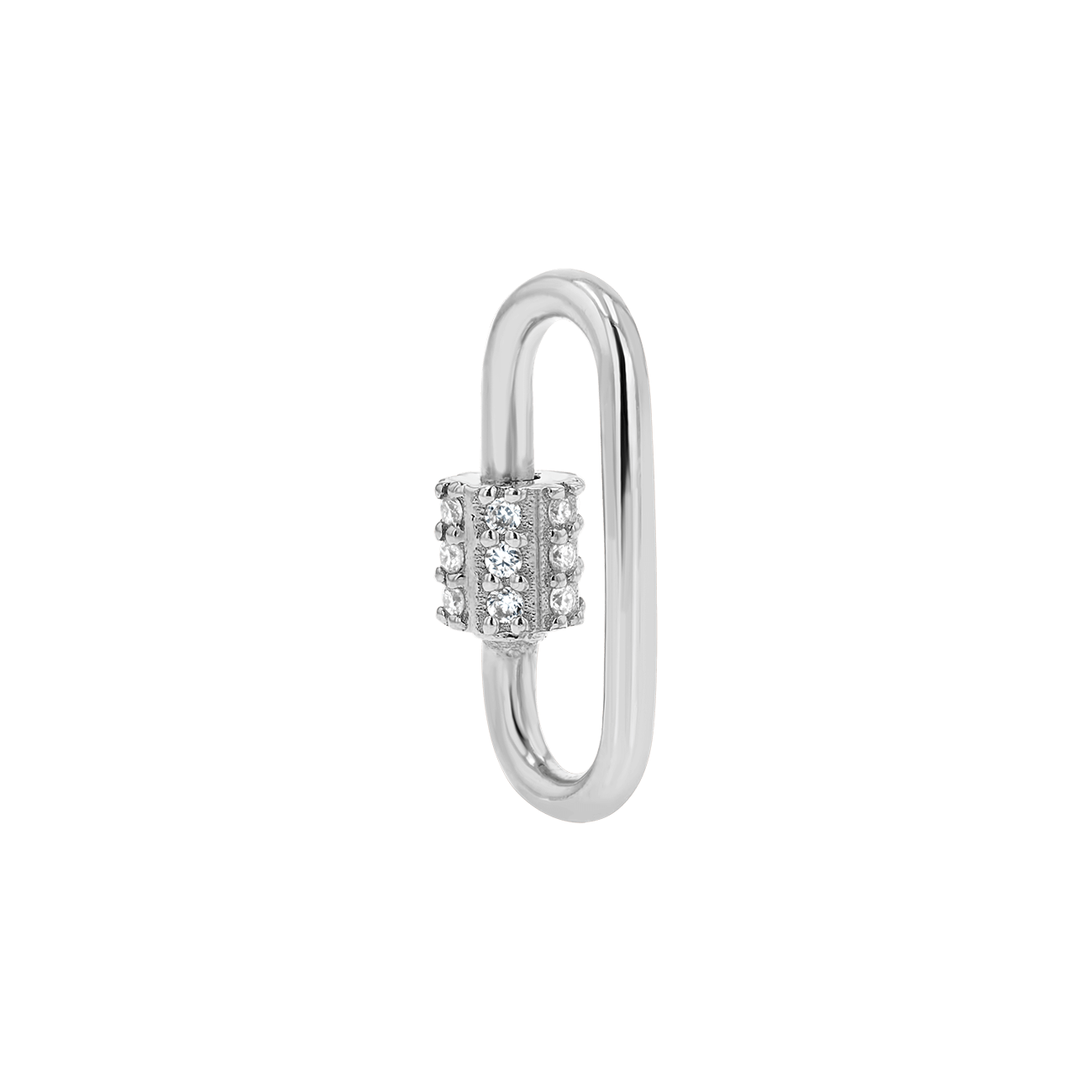 Diamond Barrel Charm Connector