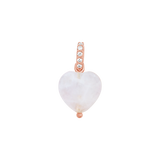 Rose Quartz Heart Charm