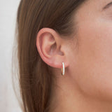 Grand Large Diamond Huggie Hoops