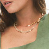 14K Grand Cuban Curb Link Necklace