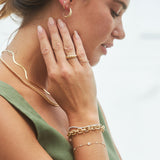 Celine Croissant Hoop Earrings