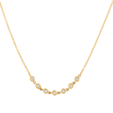 Diamond Bezel Station Necklace