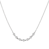 Diamond Bezel Station Necklace