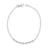 Diamond Bezel Station Bracelet