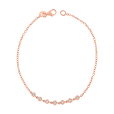Diamond Bezel Station Bracelet