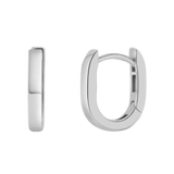 Petite Paper Clip Huggie Hoop Earrings